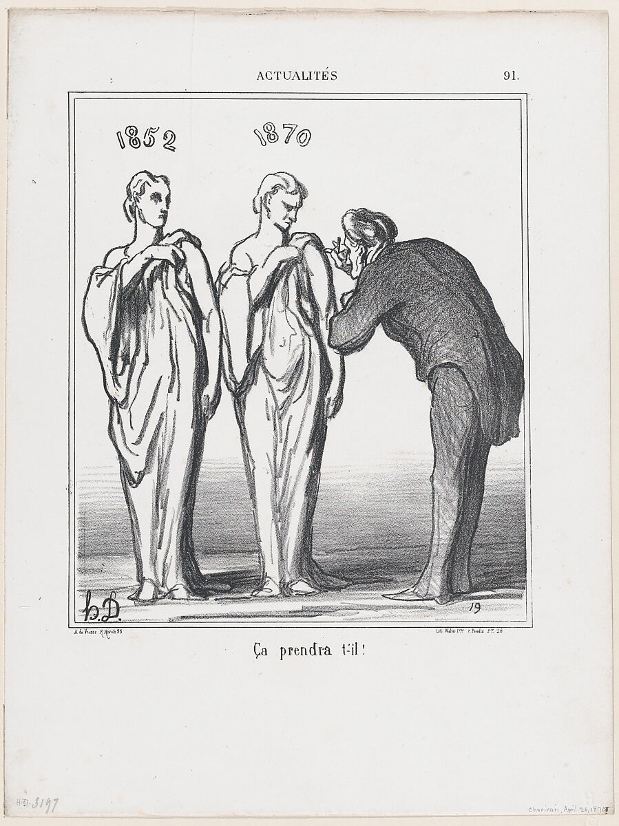 That will do the job!, from 'News of the day,' published in "Le Charivari", Honoré Daumier (French, Marseilles 1808–1879 Valmondois), Lithograph on wove paper; second state of two (Delteil) 