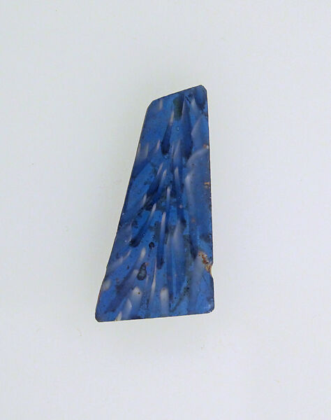 Glass mosaic fragment, Glass, Roman 