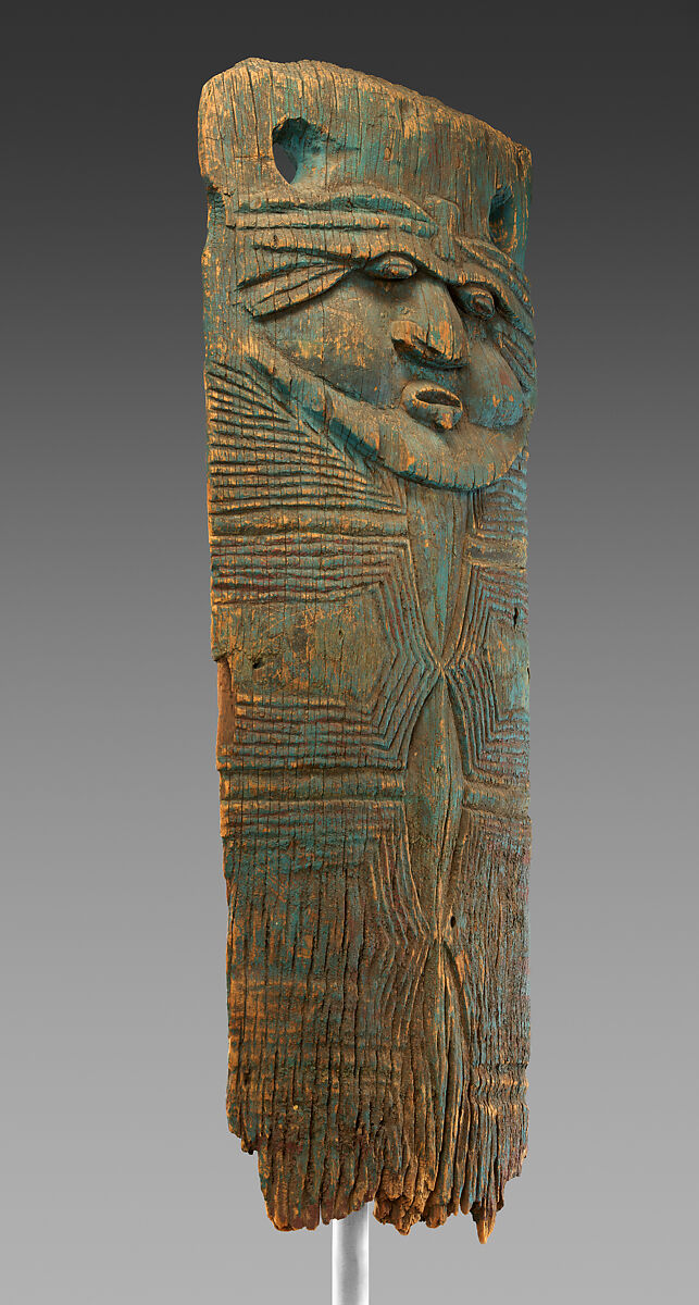 Door board (jovo), Wood, pigment, Kanak people