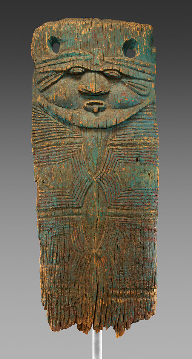 Door board (jovo), Wood, pigment, Kanak people 