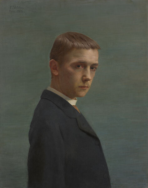 Self-Portrait at the Age of 20 (Autoportrait à l’age de vingt ans), Félix Vallotton (Swiss, Lausanne 1865–1925 Paris), Oil on canvas 