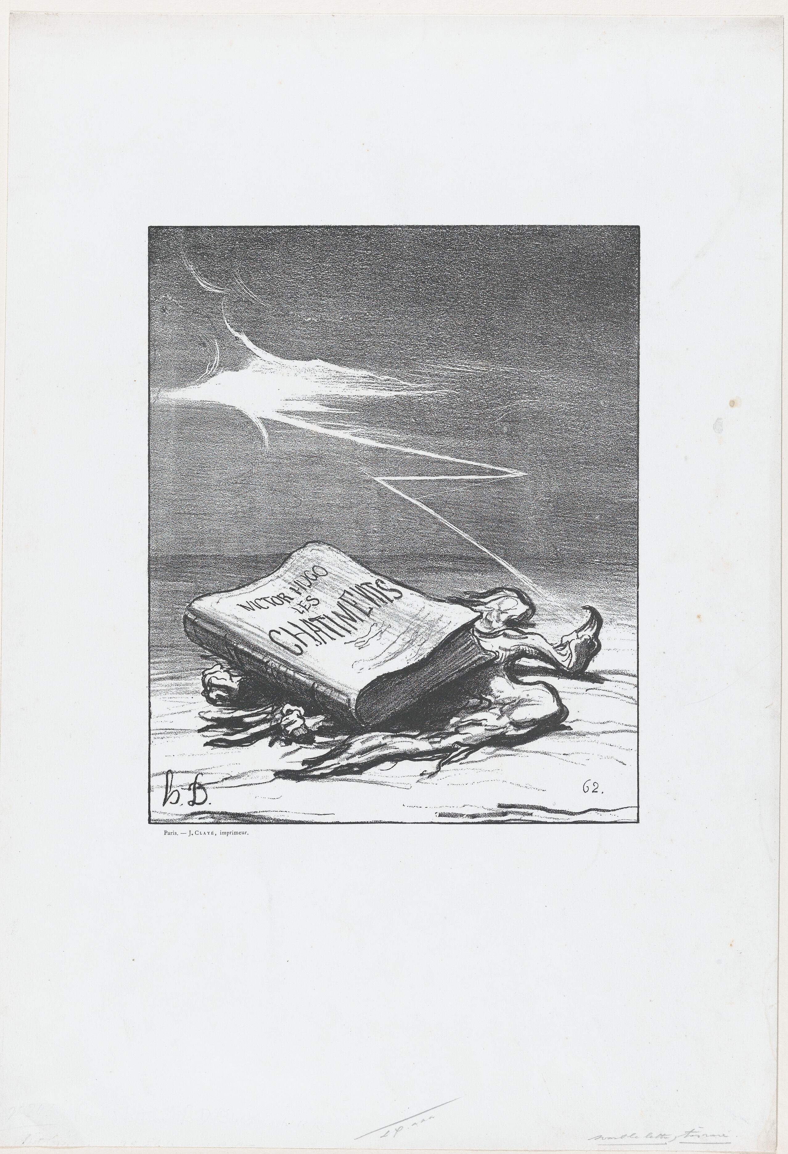 A page from history, from 'News of the day,' published in Le Charivari, November 16, 1870, Honoré Daumier (French, Marseilles 1808–1879 Valmondois), Lithograph on wove paper; second state of three (Delteil) 