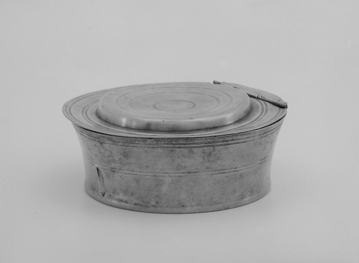 Soap Box, Ashbil Griswold (1784–1853), Pewter, American 