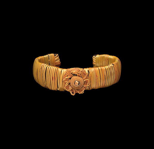 Cuff bracelet, woven rings