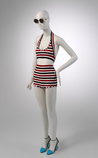 Ensemble, Thom Browne (American, born 1965), (a) silk, synthetic fiber, metal, (b, c) leather, synthetic, metal, (d, e) leather, metal, (f) plastic, metal, (g, h) wool, (i, j) silk, American