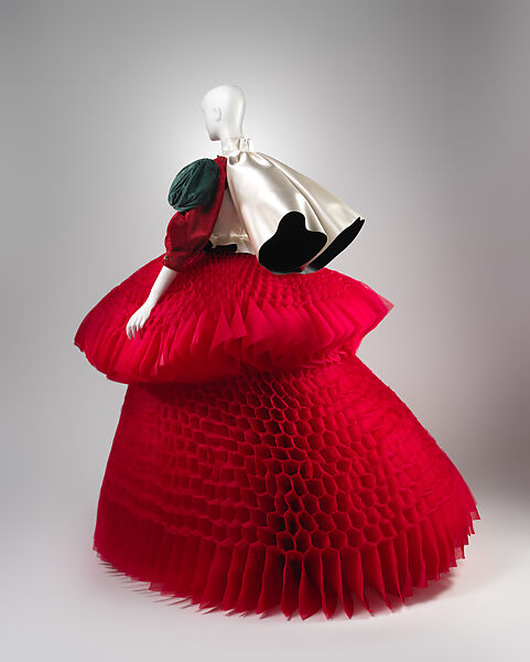 Ensemble, Undercover (Japanese, founded 1990), (a) silk, nylon, cotton, rayon, metal, glass, (b) silk, nylon, (c) silk, (d) nylon, metal, Japanese