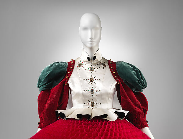 Ensemble, Undercover (Japanese, founded 1990), (a) silk, nylon, cotton, rayon, metal, glass, (b) silk, nylon, (c) silk, (d) nylon, metal, Japanese