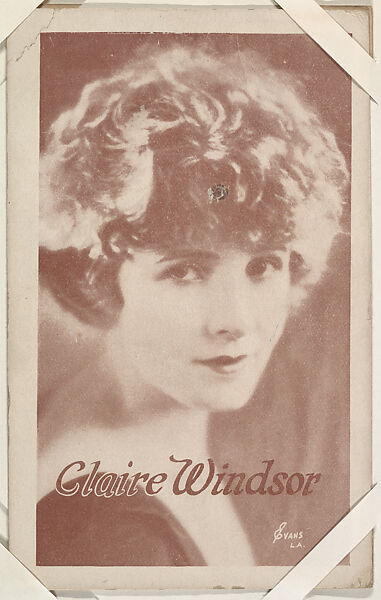 Claire Windsor from Movie Stars Exhibit Cards series (W401), Commercial color photolithograph 