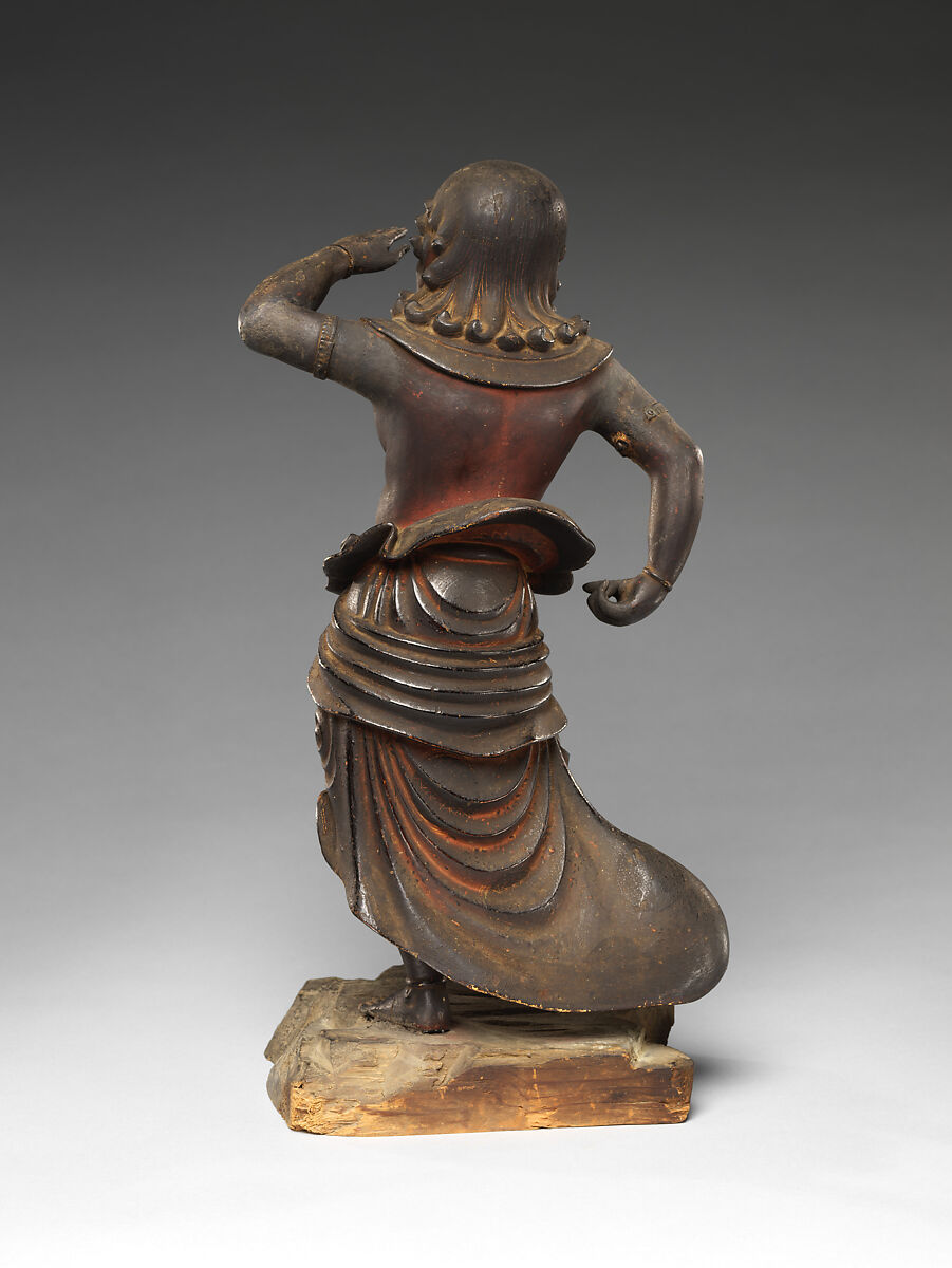 The Boy Attendants Kongara Dōji and Seitaka Dōji, Unidentified Artists, act. 14th century, Lacquered wood with traces of paint, inlaid glass eyes; joined-block construction (yosegi-zukuri), Japan