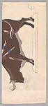 Design for a Bulbous Vase with Abstract Female Figures (recto); Bull statuette (verso), René Buthaud (French, Saintes 1886–1986 Bordeaux), Watercolor over graphite underdrawing, three additional sketches in graphite (recto); gouache, ink and graphite (verso)