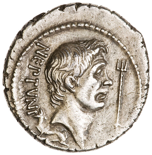 Denarius of Pompey, Silver 