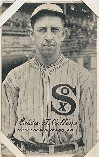 Eddie T. Collins from Baseball Exhibits series (W461), Exhibit Supply Company, Commercial photolithograph