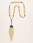 Necklace, Marie Zimmermann  American, Pearls, emerald, colored stones (corundum), and gold, American