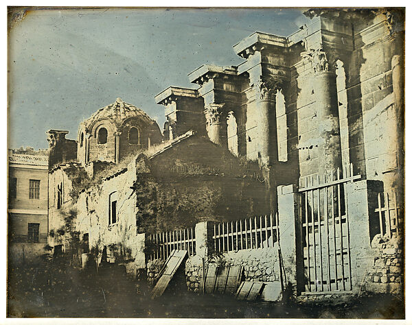 Stoa, Athens, Joseph-Philibert Girault de Prangey (French, 1804–1892), Daguerreotype 