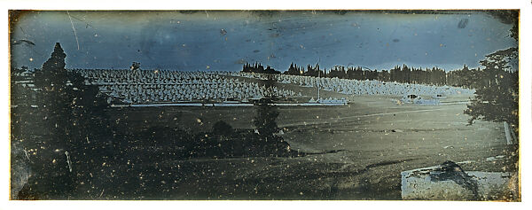Ottoman Camp at Haidar Pasha, Scutari, Constantinople, Joseph-Philibert Girault de Prangey (French, 1804–1892), Daguerreotype 