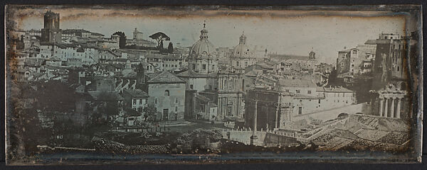 Roman Forum, Viewed from the Palatine Hill, Joseph-Philibert Girault de Prangey (French, 1804–1892), Daguerreotype 