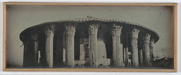 Temple of Vesta, Rome, Joseph-Philibert Girault de Prangey (French, 1804–1892), Daguerreotype 