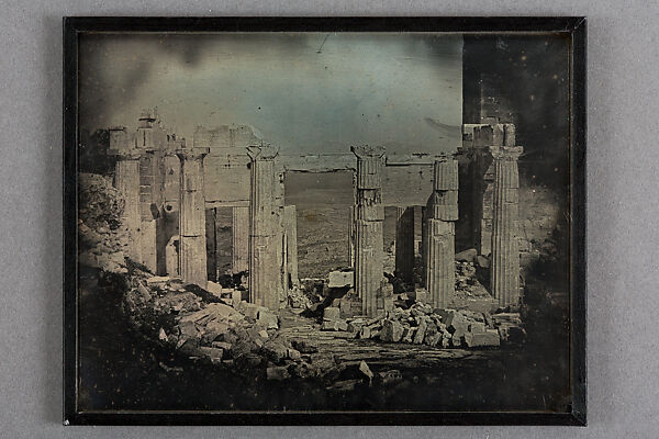 Propylaea, Acropolis, Athens, Joseph-Philibert Girault de Prangey (French, 1804–1892), Daguerreotype 