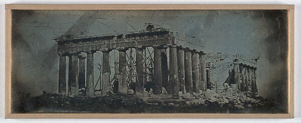 South and East Sides of the Parthenon, Athens (52. Athènes. 1842. Parthénon, Côtés E. et N.[sic]), Joseph-Philibert Girault de Prangey (French, 1804–1892), Daguerreotype 