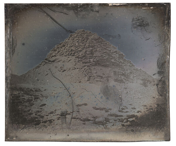 Pyramid of Unas, Saqqara, Joseph-Philibert Girault de Prangey (French, 1804–1892), Daguerreotype 