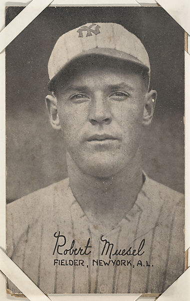 Robert Muesel from Baseball Exhibits series (W461), Exhibit Supply Company, Commercial photolithograph 