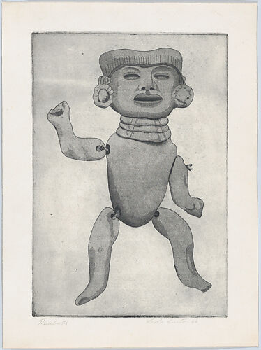 A pre-hispanic articulated doll, from 