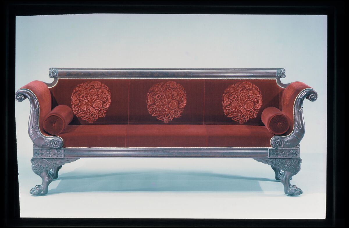 Sofa, Mahogany, American