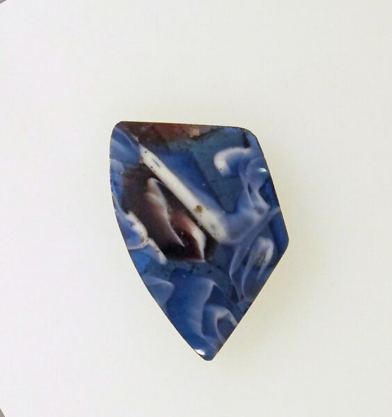 Glass mosaic bowl fragment, Glass, Roman 