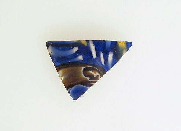 Glass mosaic bowl fragment, Glass, Roman 