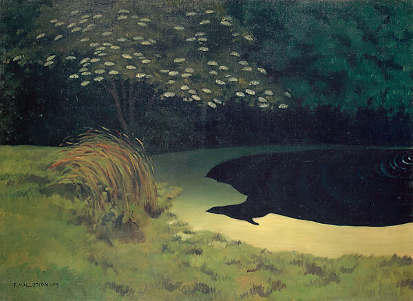 The Pond (La Mare), Félix Vallotton (Swiss, Lausanne 1865–1925 Paris), Oil on canvas 