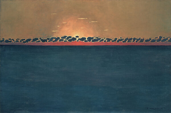 Félix Vallotton Sunset Grey Blue High Sea Coucher De