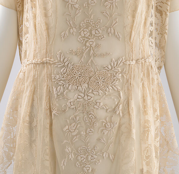 Dress, Attributed to Boué Soeurs (French, 1897–1957), cotton, French