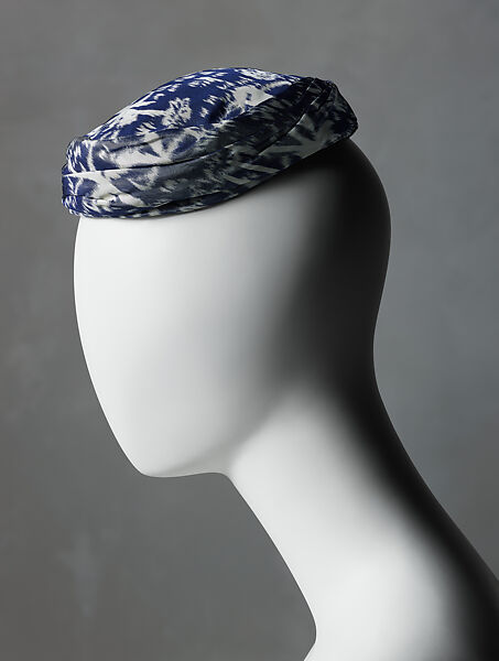 "Aubade" evening ensemble, (a–e) House of Dior (French, founded 1946), (a-e) silk, (f, g) silk, leather, (h, i) wood, French