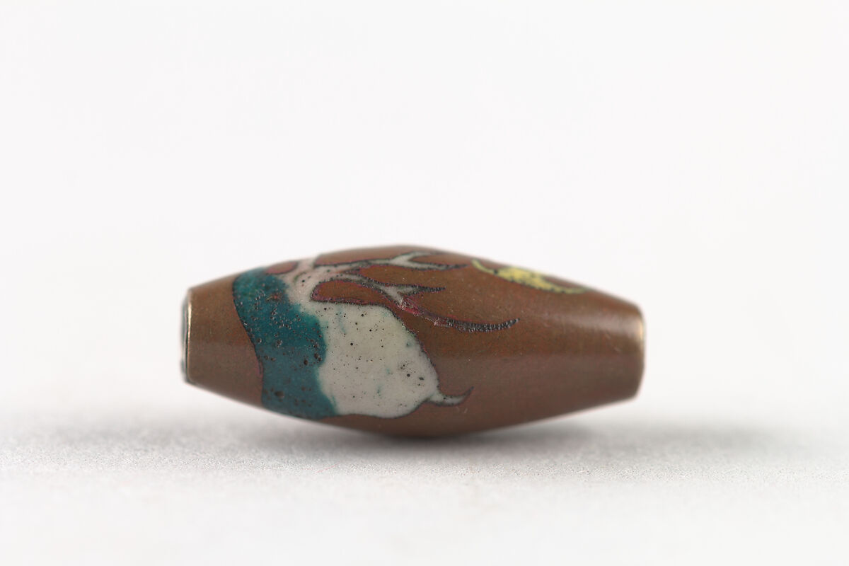 Netsuke and ojime, Awabe shell, lacquer, Japan