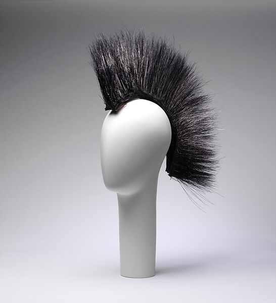Hat, Halston (American, Des Moines, Iowa 1932–1990 San Francisco, California), feathers, plastic, American 