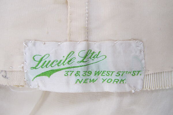 Dress, Lucile Ltd., New York (American, 1910–1932), silk, cotton, American