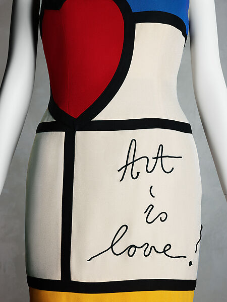 "Art Is Love", House of Moschino (Italian, founded 1983), silk, Italian