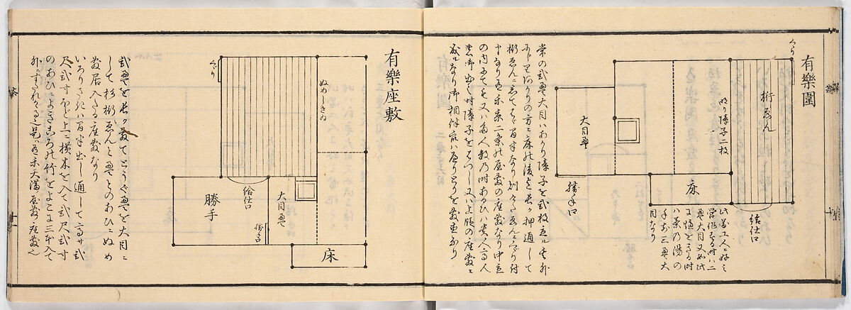 New Illustrated Manual of Sukiya Architecture, 3 (Shinpan/Sukiya hinagata, san), Ink on paper, Japan