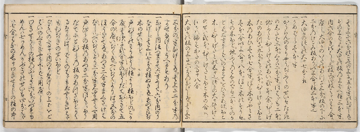 New Illustrated Manual of Shrine Architecture (Shinpan/Miya hinagata), Ink on paper, Japan