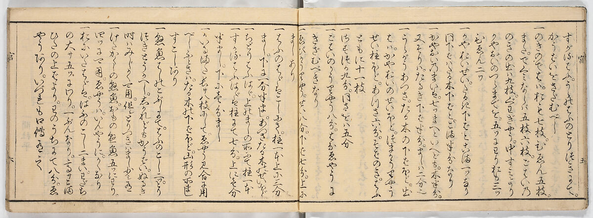 New Illustrated Manual of Shrine Architecture (Shinpan/Miya hinagata), Ink on paper, Japan