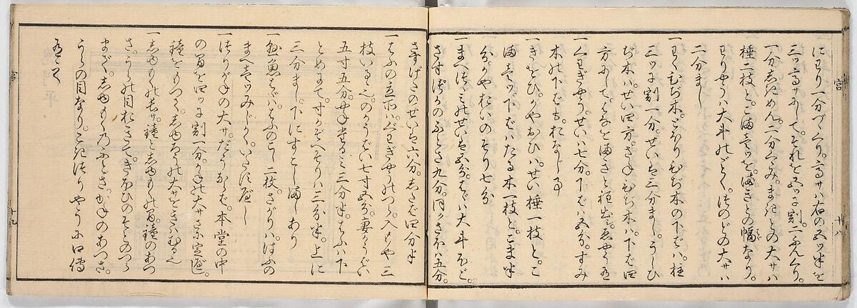 New Illustrated Manual of Shrine Architecture (Shinpan/Miya hinagata), Ink on paper, Japan