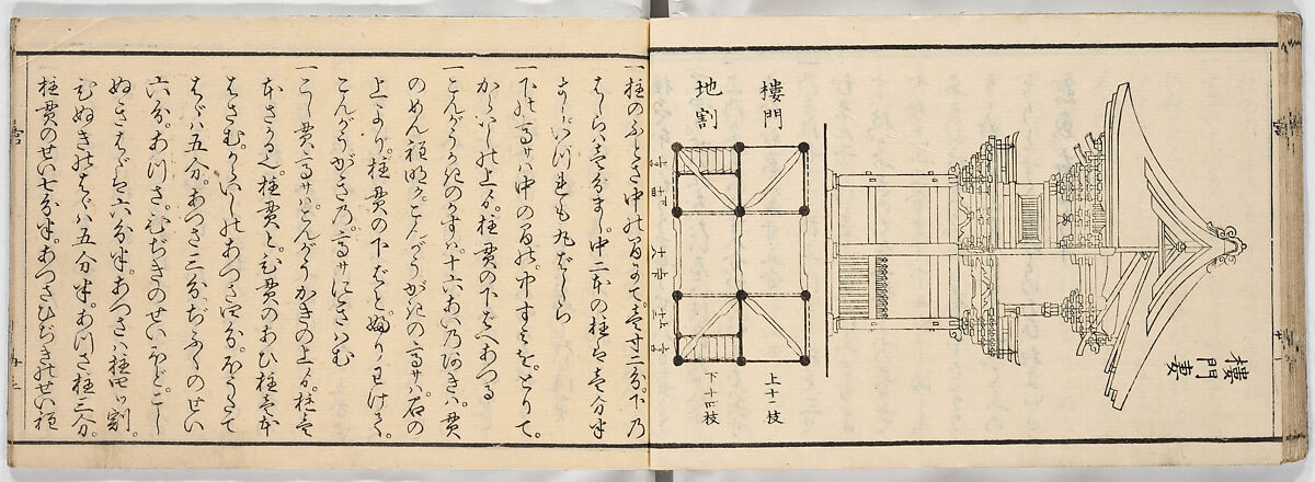 New Illustrated Manual of Shrine Architecture (Shinpan/Miya hinagata), Ink on paper, Japan