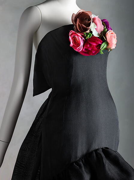 Evening dress, House of Balenciaga (French, founded 1937), silk, cotton, French