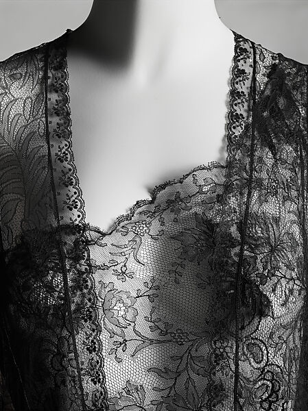 Peignoir, Attributed to Boué Soeurs (French, 1897–1957), silk, Probably French