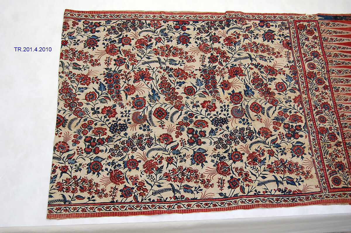 Hip Wrapper (Tuppotiya), Mordant- and resist-dyed plain-weave cotton, India (for Indonesian market)
