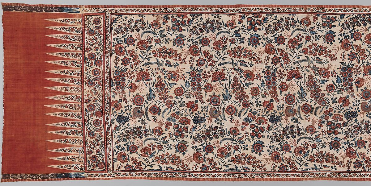 Hip Wrapper (Tuppotiya), Mordant- and resist-dyed plain-weave cotton, India (for Indonesian market)