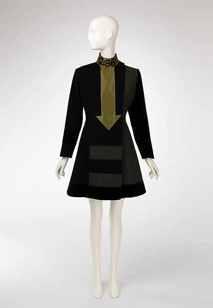 Dress, Jean Paul Gaultier (French, born 1952), wool, silk, French 
