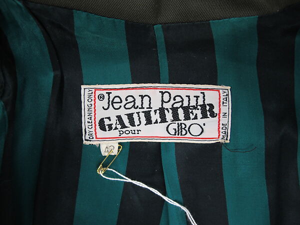 Dress, Jean Paul Gaultier (French, born 1952), wool, silk, French