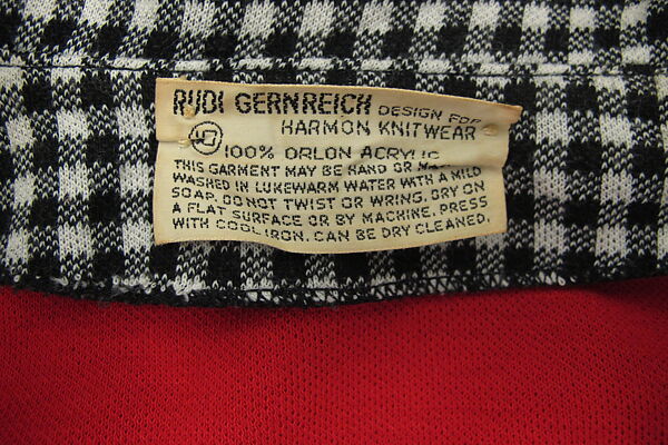 Dress, Rudi Gernreich (American (born Austria), Vienna 1922–1985 Los Angeles, California), acrylic, American