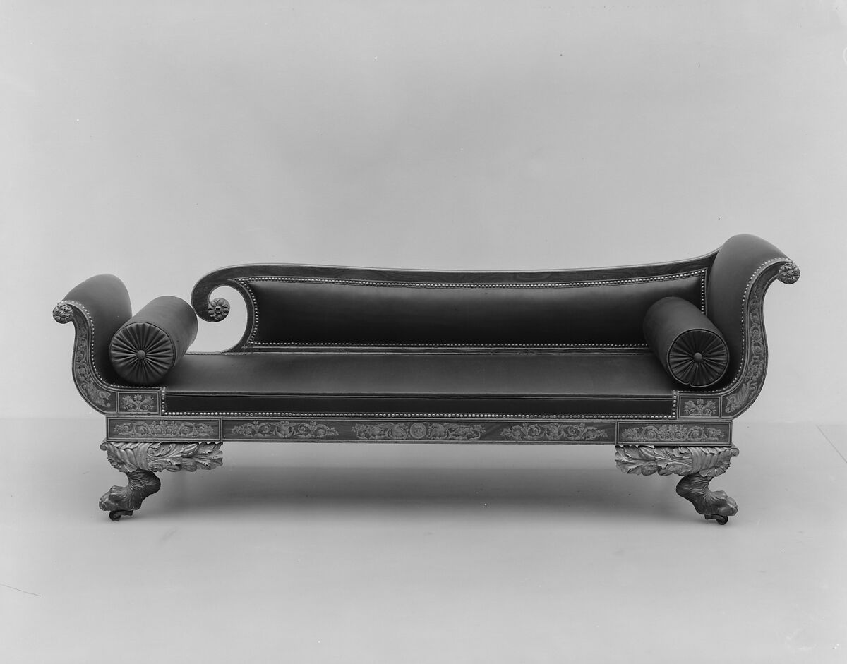 Sofa, Attributed to the Workshop of Duncan Phyfe (American (born Scotland), near Lock Fannich, Ross-Shire, Scotland 1768/1770–1854 New York), Maple, American 